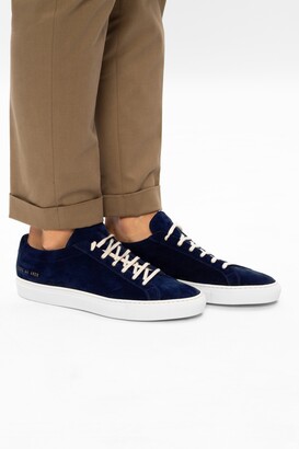 navy suede common projects