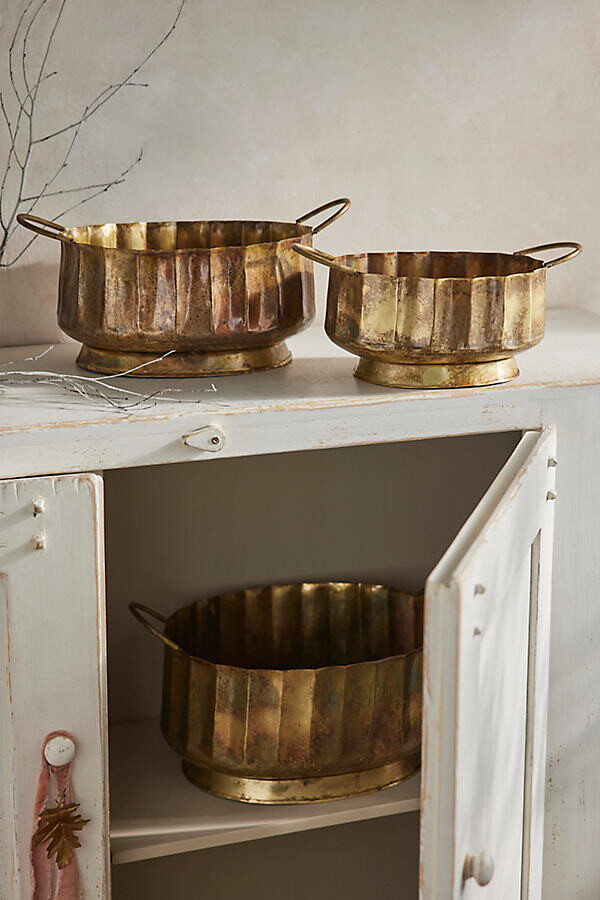 Antiqued Oval Bowls