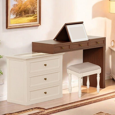 parkerlees Solid wood retro style multi-functional dresser