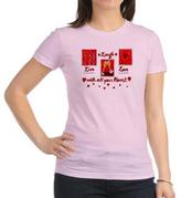 Thumbnail for your product : Artsmith Jr. Jersey T-Shirt Laugh Live Love With All Your Heart