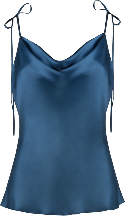 Sasha La Mer Uma Top, Color Deep Sea Blue