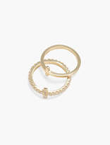 Thumbnail for your product : Lucky Brand Double Cross Ring Set