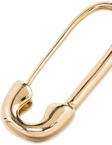 Thumbnail for your product : Anita Ko 18kt Yellow Gold Safety Pin Earring