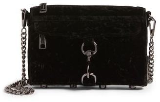 Rebecca Minkoff Mini MAC Velvet Convertible Crossbody Bag - Black