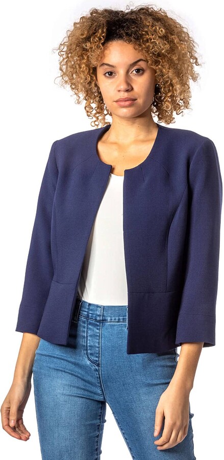 navy blue dress jacket womens