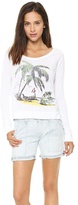 Thumbnail for your product : SUNDRY Palms Cropped Pullover