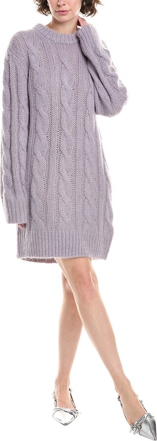 Cable Alpaca-Blend Sweaterdress
