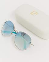 Thumbnail for your product : Matthew Williamson Jade Silver Mirrored Lens Sunglasses