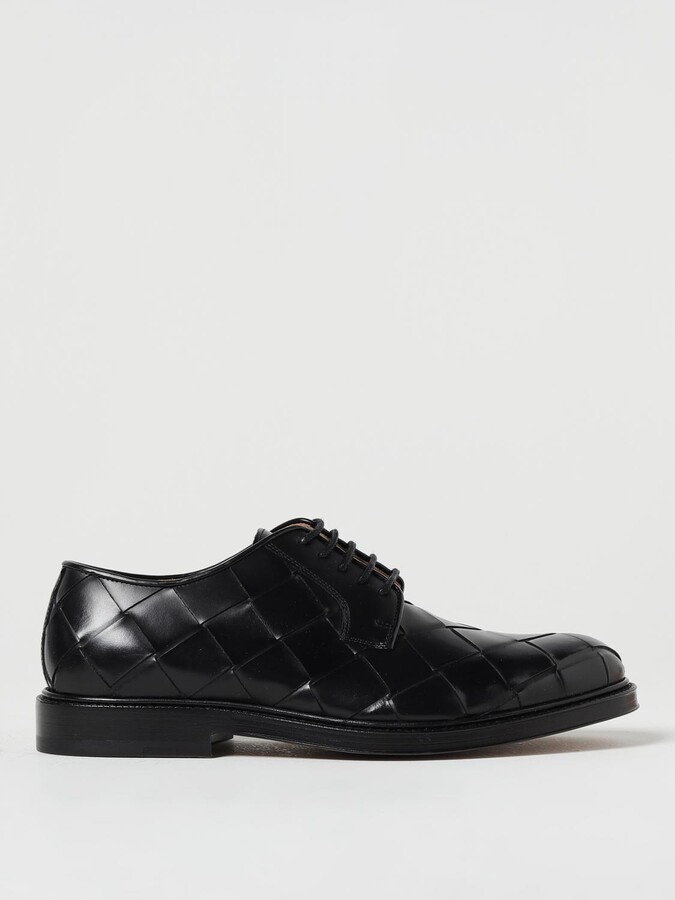 Bottega Veneta Strut Grid Derby Shoes - ShopStyle