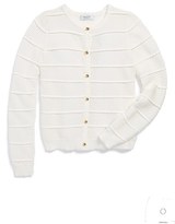Thumbnail for your product : Milly Minis 'Ottoman' Tiered Knit Cardigan (Little Girls)