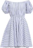Thumbnail for your product : Caroline Constas Off-the-shoulder Cotton-poplin Mini Dress