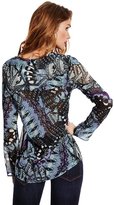 Thumbnail for your product : GUESS by Marciano 4483 Butterfly-Print Button-Down Blouse