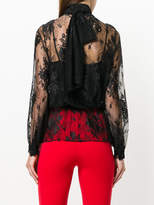 Thumbnail for your product : Balenciaga Lavalliere dentelle lace blouse