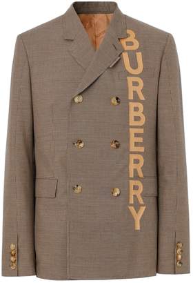 Burberry Logo Double-Breasted Jacket
