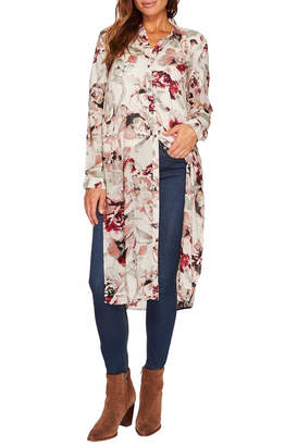 Tribal Floral Duster Shirt