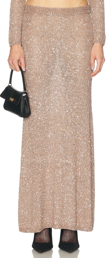 Balenciaga Maxi Skirt in Brown