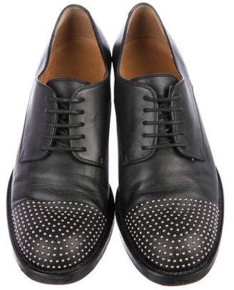 Gucci Leather Studded Oxfords