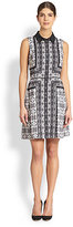 Thumbnail for your product : Ali Ro Leandra Printed Silk Shirtdress