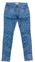 Thumbnail for your product : Current/Elliott Printed Mid-Rise Jeans w/ Tags