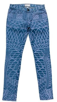 Current/Elliott Printed Mid-Rise Jeans w/ Tags