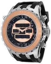 Thumbnail for your product : Invicta Men's Subaqua Black Silicone Rose-Tone and Black Dial