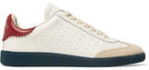 Isabel Marant - Bryce Logo-print Suede-trimmed Leather Sneakers - White