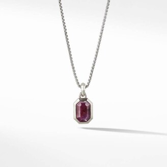 David Yurman Emerald Cut Amulet with Indian Ruby in Indian Ruby | Women's | Size NO SIZE