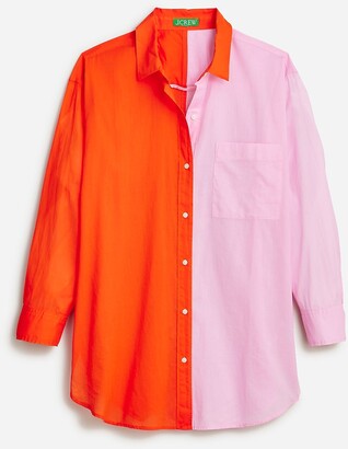 J.Crew Button-up beach shirt in colorblock