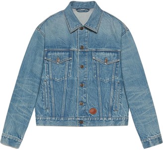 black gucci denim jacket