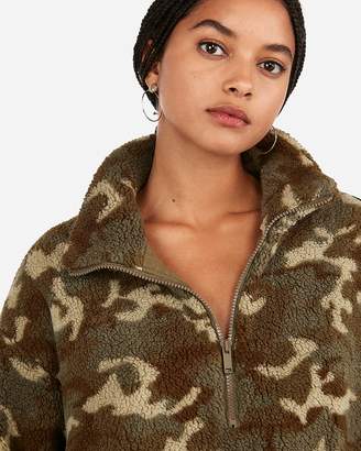 express sherpa quarter zip