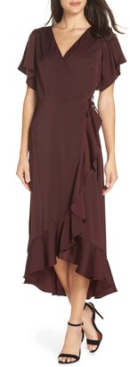 Chelsea28 ruffle wrap dress Clearance