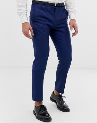 Jack and Jones slim fit stretch suit pants in blue - ShopStyle