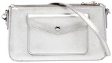 Thumbnail for your product : Prada Metallic Silver Saffiano Leather Crossbody Bag