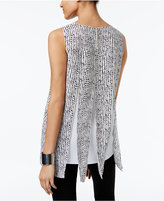 Thumbnail for your product : Alfani PRIMA Split-Overlay Layered-Look Top, Created for Macy's