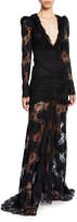 Thumbnail for your product : Alexis Lucasta V-Neck Lace Gown