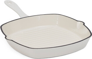 TJMAXX 10.5In Cast Iron Enamel Coated Grill Fry Pan