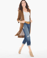 Thumbnail for your product : Chico's Textured Mesh Cardigan