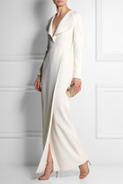 Thumbnail for your product : Hampton Sun Emilia Wickstead Wrap-effect wool-crepe gown
