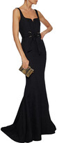 Thumbnail for your product : Rebecca Vallance Greta Fluted Tie-front Cloque Gown