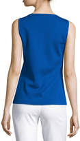 Thumbnail for your product : St. John Milano Knit Contour Shell, Blue