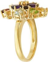 Thumbnail for your product : Fine Jewelry Multi-Gemstone 18K Yellow Gold Over Sterling Silver Cluster Ring