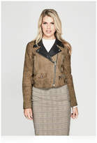 Thumbnail for your product : GUESS Elisa Leather Biker Jacket