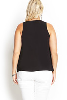 Thumbnail for your product : Forever 21 FOREVER 21+ Woven Pocket Tank