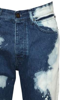 Narrow Bleached Cotton Denim Jeans