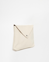 Thumbnail for your product : Pieces Filina Leather Cross Body Bag in Cream