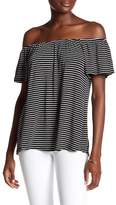 Thumbnail for your product : Socialite Stripe Off-the-Shoulder Blouse
