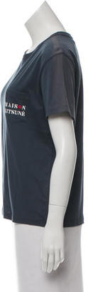 MAISON KITSUNÉ Short Sleeve Logo T-Shirt w/ Tags