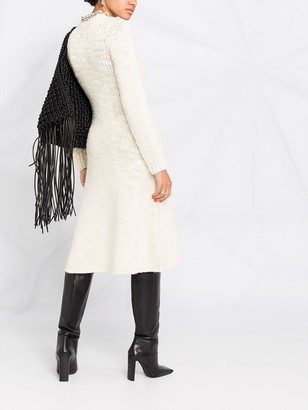 Bottega Veneta Chain-Link Trim Knitted Dress
