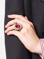 Thumbnail for your product : Alexander McQueen snake crystak ring