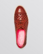 Thumbnail for your product : Kate Spade Lace Up Oxford Flats - Peekaboo